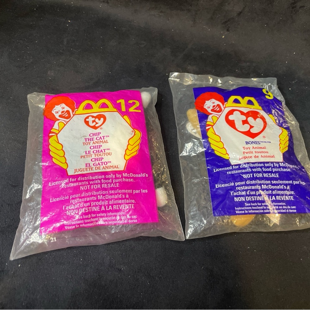 Lot Of 2 McDonald’s 1990s Beanie Babies NWT